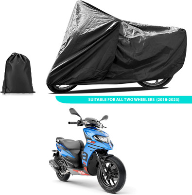 PAGORA Two Wheeler Cover for Aprilia(SR 125, Black)