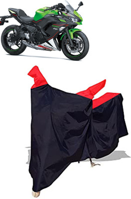 Amexride Two Wheeler Cover for Kawasaki(Ninja 650, Black)