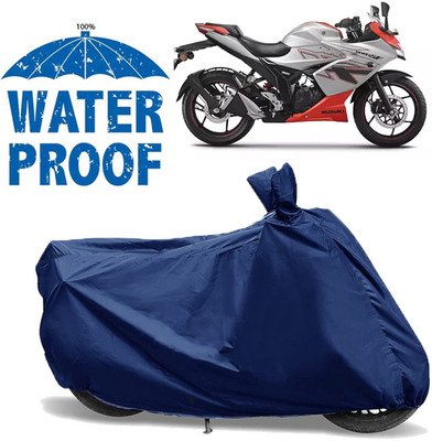 AUTOCAD Waterproof Two Wheeler Cover for Suzuki(Gixxer SF 150, Blue)
