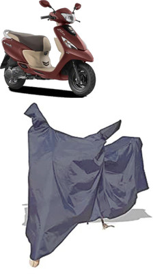 Amexride Two Wheeler Cover for TVS(Scooty Zest BS6, Grey)