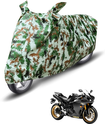 MOCKHE Waterproof Two Wheeler Cover for Yamaha(YZF R1, Green)