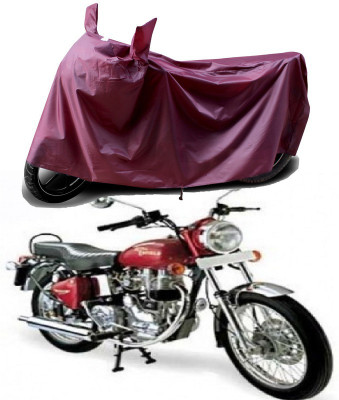 THE REAL ARV Waterproof Two Wheeler Cover for Royal Enfield(Electra 4S, Maroon)