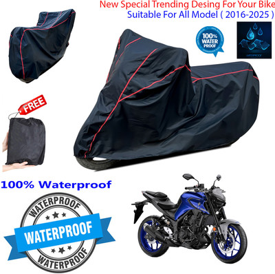 OliverX Waterproof Two Wheeler Cover for Yamaha(MT 03, Black)