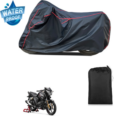 CODOKI Waterproof Two Wheeler Cover for TVS(Apache 150, Black)