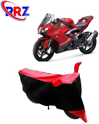 RRZ Waterproof Two Wheeler Cover for TVS(Apache RR 310, Black, Red)