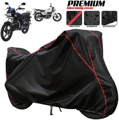 AUTOCAD Waterproof Two Wheeler Cover for Hero(Splendor, Black, Red, Multicolor)