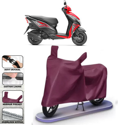 WMIZEXA Waterproof Two Wheeler Cover for Honda(Dio, Maroon)