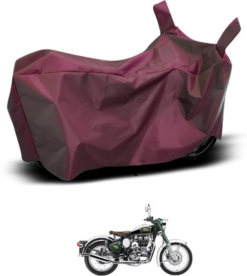 CODOKI Waterproof Two Wheeler Cover for Royal Enfield(Classic Chrome, Maroon)