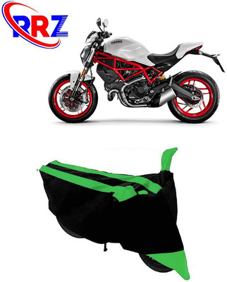 RRZ Waterproof Two Wheeler Cover for Ducati(Monster, Black, Green)