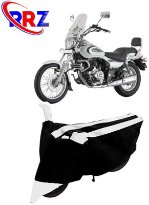 RRZ Waterproof Two Wheeler Cover for Bajaj(Avenger 220 Cruise, Black, White)