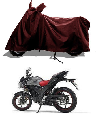 GROFATIK Two Wheeler Cover for Suzuki(Gixxer Special Edition, Maroon)