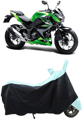 Coxtor Waterproof Two Wheeler Cover for Kawasaki(Z250 BS6, White)