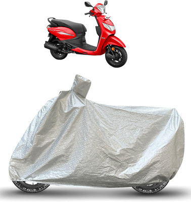 Caronix Waterproof Two Wheeler Cover for Hero(Pleasure, Silver)