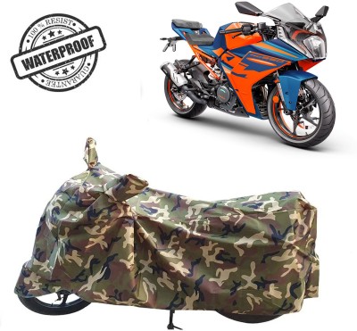 ROYAL AUTO MART Waterproof Two Wheeler Cover for KTM(RC 390, Green, Multicolor)