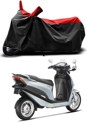 KEDIT Two Wheeler Cover for Hero(Leap Hybrid SES, Red, Black)