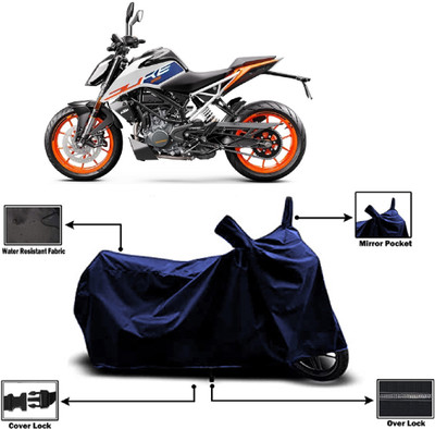 Amexride Two Wheeler Cover for KTM(125 Duke, Blue)