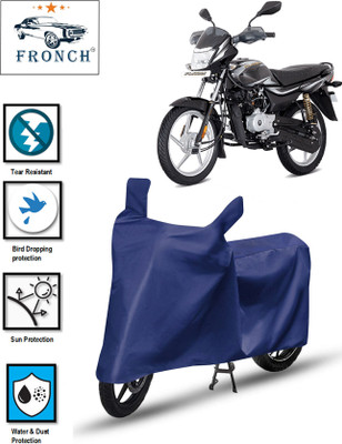 FRONCH Waterproof Two Wheeler Cover for Bajaj(Platina 100 DTS-i, Blue)