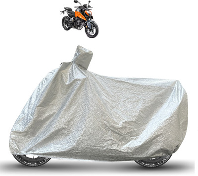 Caronix Waterproof Two Wheeler Cover for KTM(250 Duke, Silver)