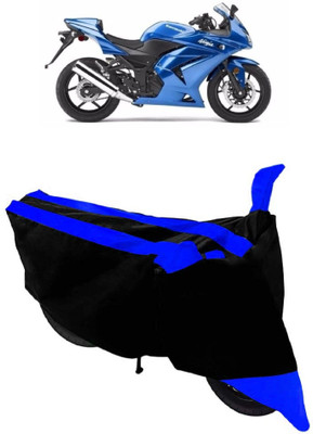 Varnwal E Commerce Waterproof Two Wheeler Cover for Kawasaki(Ninja 250, Blue, Black)