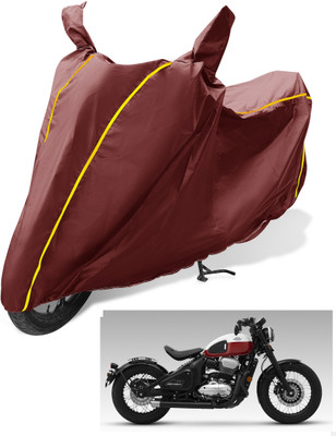MOCKHE Waterproof Two Wheeler Cover for JAWA(42, Maroon)