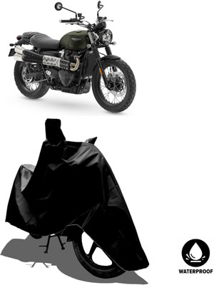 Amexride Waterproof Two Wheeler Cover for Triumph(Street Scrambler, Black)