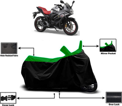 Amexride Two Wheeler Cover for Suzuki(Gixxer Special Edition BS6, Green)