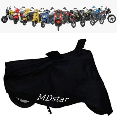 Mdstar Waterproof Two Wheeler Cover for TVS(Activa 4G, Black)