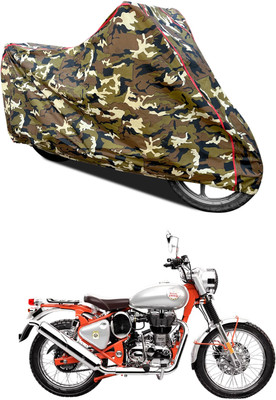 GOSHIV-car and bike accessories Waterproof Two Wheeler Cover for Royal Enfield(Bullet Trials 500, Yellow)