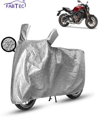 FABTEC Waterproof Two Wheeler Cover for Honda(CBR 650F, Silver)