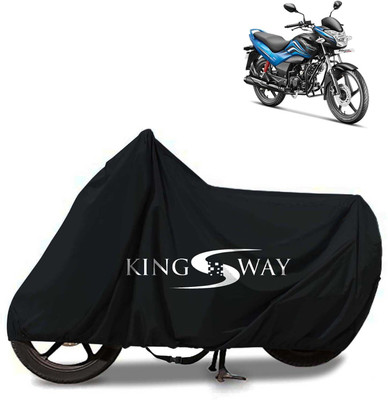 Kingsway Waterproof Two Wheeler Cover for Hero(Passion Xpro, Black)