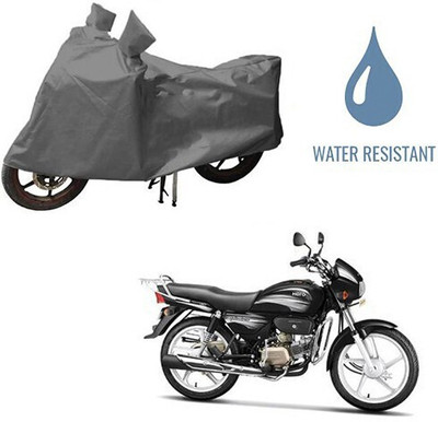 MMSSTAR Waterproof Two Wheeler Cover for Hero(Splendor Plus, Grey)