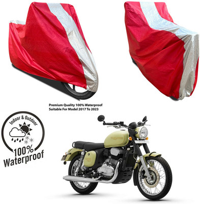 AUTOCAD Waterproof Two Wheeler Cover for Suzuki(Gixxer, Silver, Red)