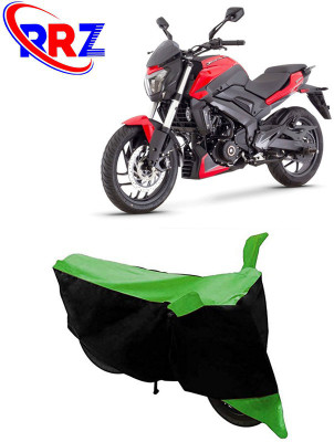RRZ Waterproof Two Wheeler Cover for Bajaj(Dominar 250, Black, Green)