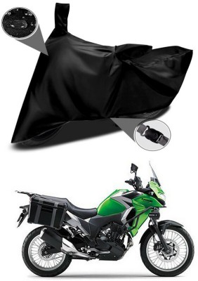 Genipap Two Wheeler Cover for Kawasaki(Versys X 300, Black)