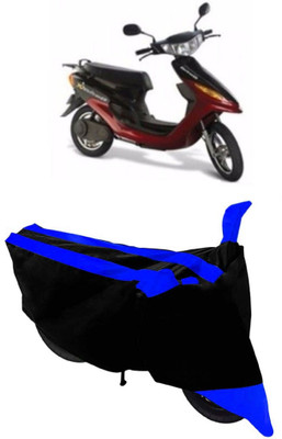 Varnwal E Commerce Waterproof Two Wheeler Cover for Indus(Yo Electron, Blue, Black)