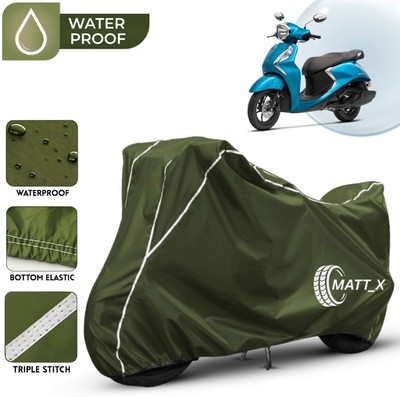 MATT_X Waterproof Two Wheeler Cover for Yamaha(FZ, Multicolor, Green, White)