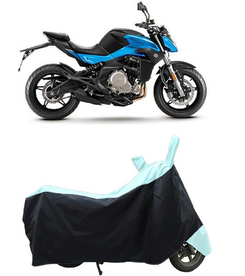 Coxtor Waterproof Two Wheeler Cover for CFMoto(650 NK BS6, White)