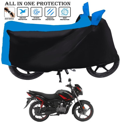 AUTOCAD Waterproof Two Wheeler Cover for Hero(New Glamour, Black, Blue)