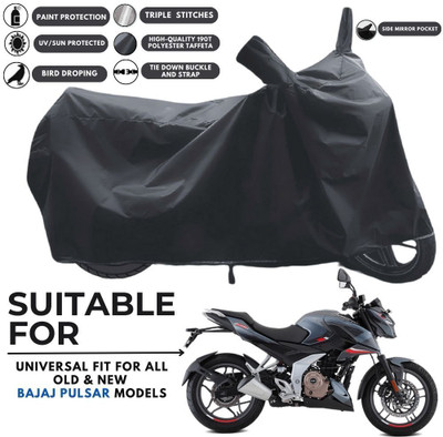 ZAQE Two Wheeler Cover for Bajaj(Pulsar N160, Black)
