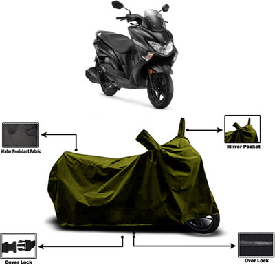 Amexride Two Wheeler Cover for Suzuki(Burgman Street 125, Green)