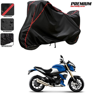 SThanaveX Waterproof Two Wheeler Cover for Mahindra(Black)