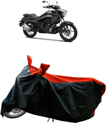KEDIT Two Wheeler Cover for Suzuki(intruder 150, Red, Black)