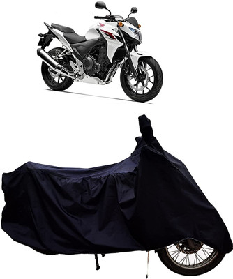 KEDIT Two Wheeler Cover for Honda(CB 400, Black)