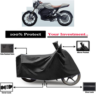 Amexride Two Wheeler Cover for Revolt(RV Cafe Racer, Black)