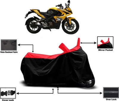 Amexride Two Wheeler Cover for Bajaj(Pulsar SS400 BS6, Red)