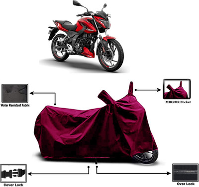 Amexride Two Wheeler Cover for Bajaj(Pulsar 150, Maroon)
