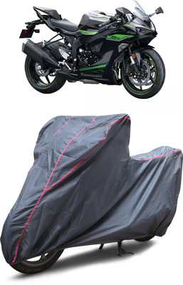 GGK RANTAL Waterproof Two Wheeler Cover for Kawasaki(Ninja ZX-6R, Grey)