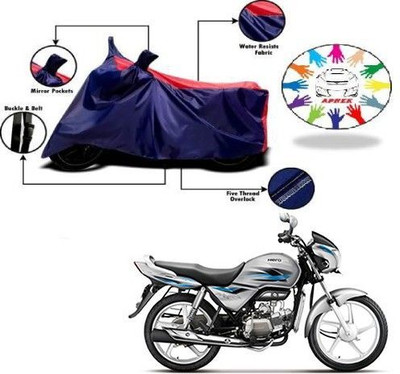 DeepShakshi AUTOMOTIVE Waterproof Two Wheeler Cover for Hero(Splendor Pro, Blue, Red)