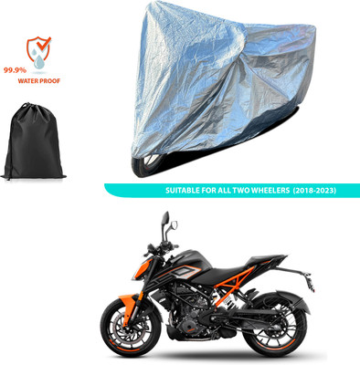 CODOKI Waterproof Two Wheeler Cover for KTM(250 Duke, Silver)