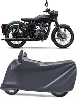 V VINTON Two Wheeler Cover for Royal Enfield(Classic 500, Grey)